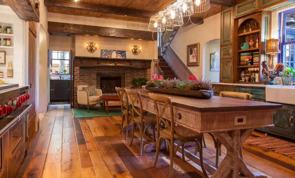 Vintage farmhouse interior design