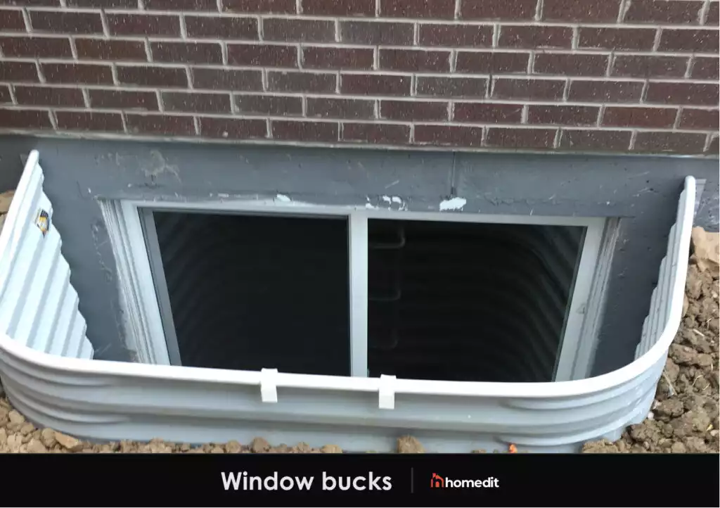 Window bucks for basement windows