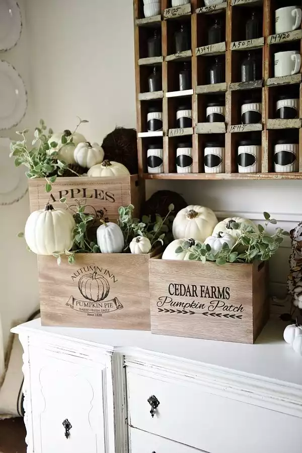 Rustic Fall Pumpkin Crates