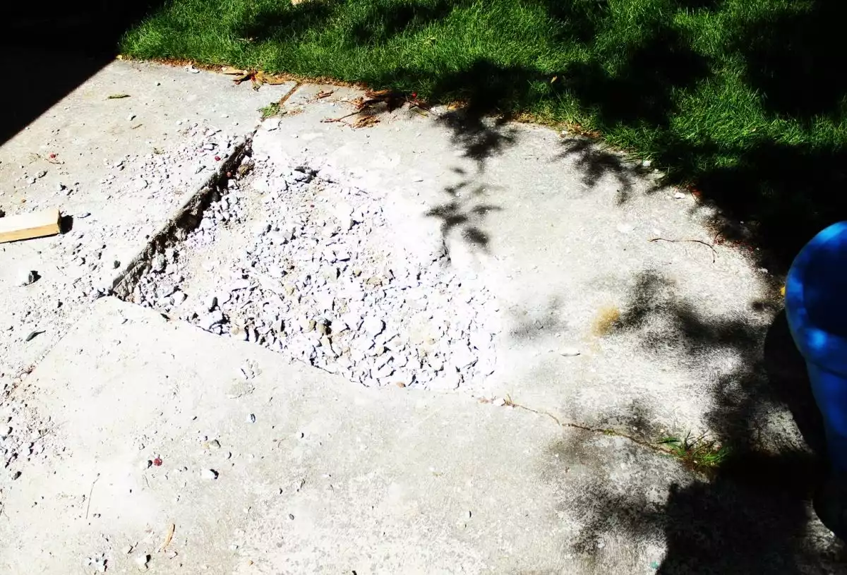 Best Way to Remove Concrete Slabs on a Patio step 5
