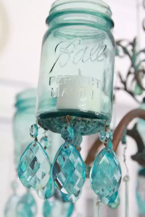 How To Make A Mason Jar Chandelier With Vintage Charm