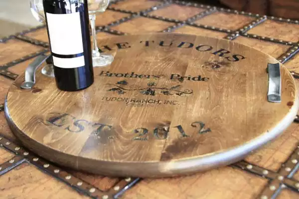 Barrel table tray