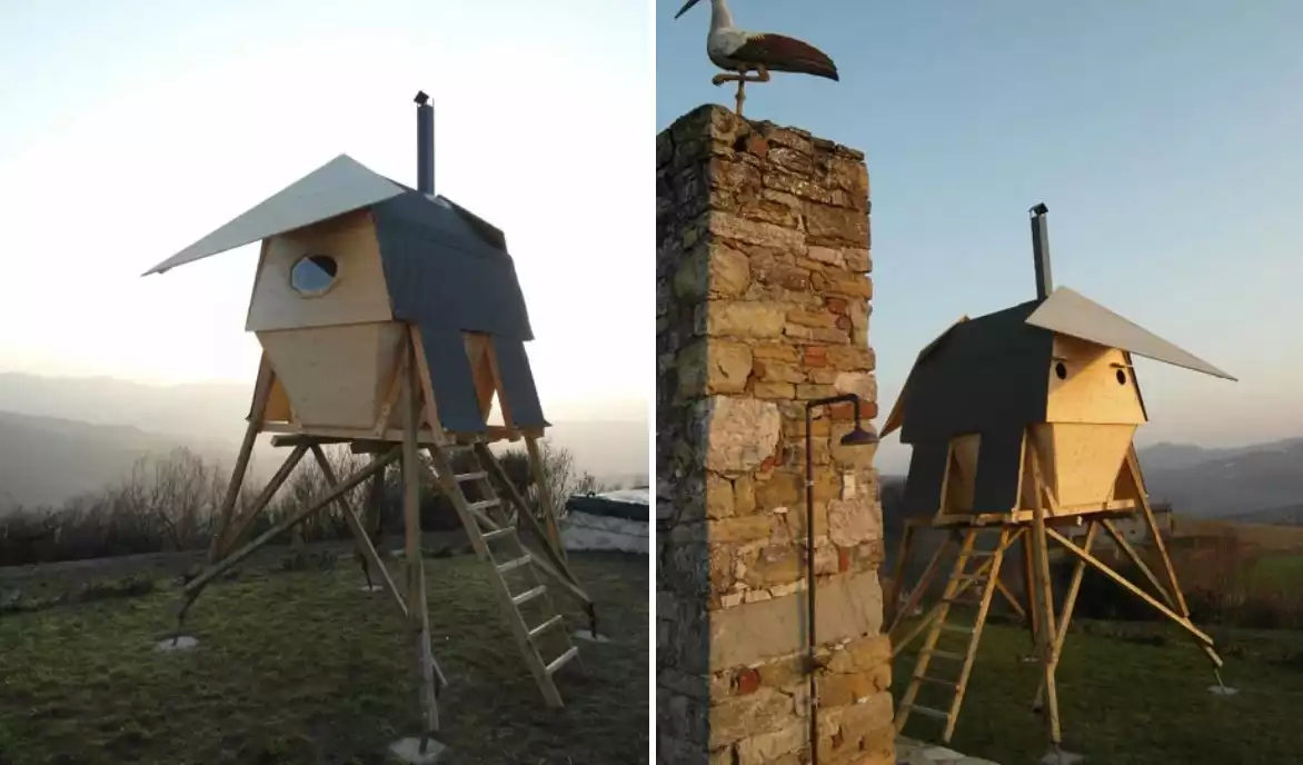 Built a sauna in the northern Italian countryside