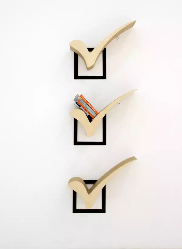 Check bookshelf