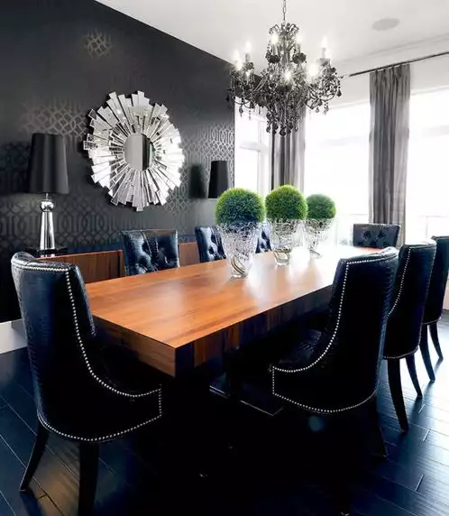 Green table centerpiece