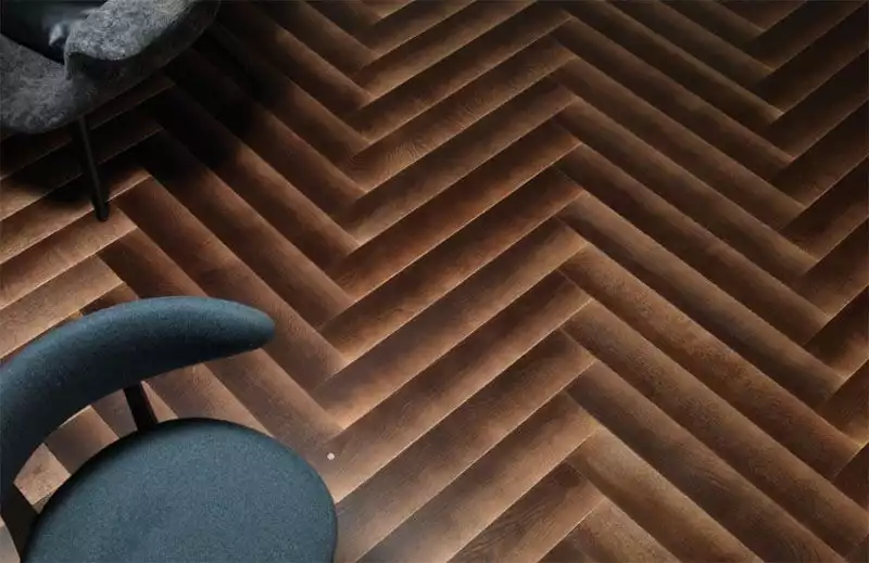 herringbone pattern wood floor