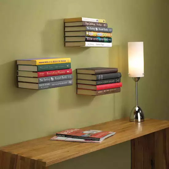 Invisible bookshelf