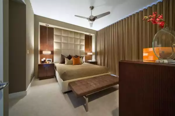 Leather headboard