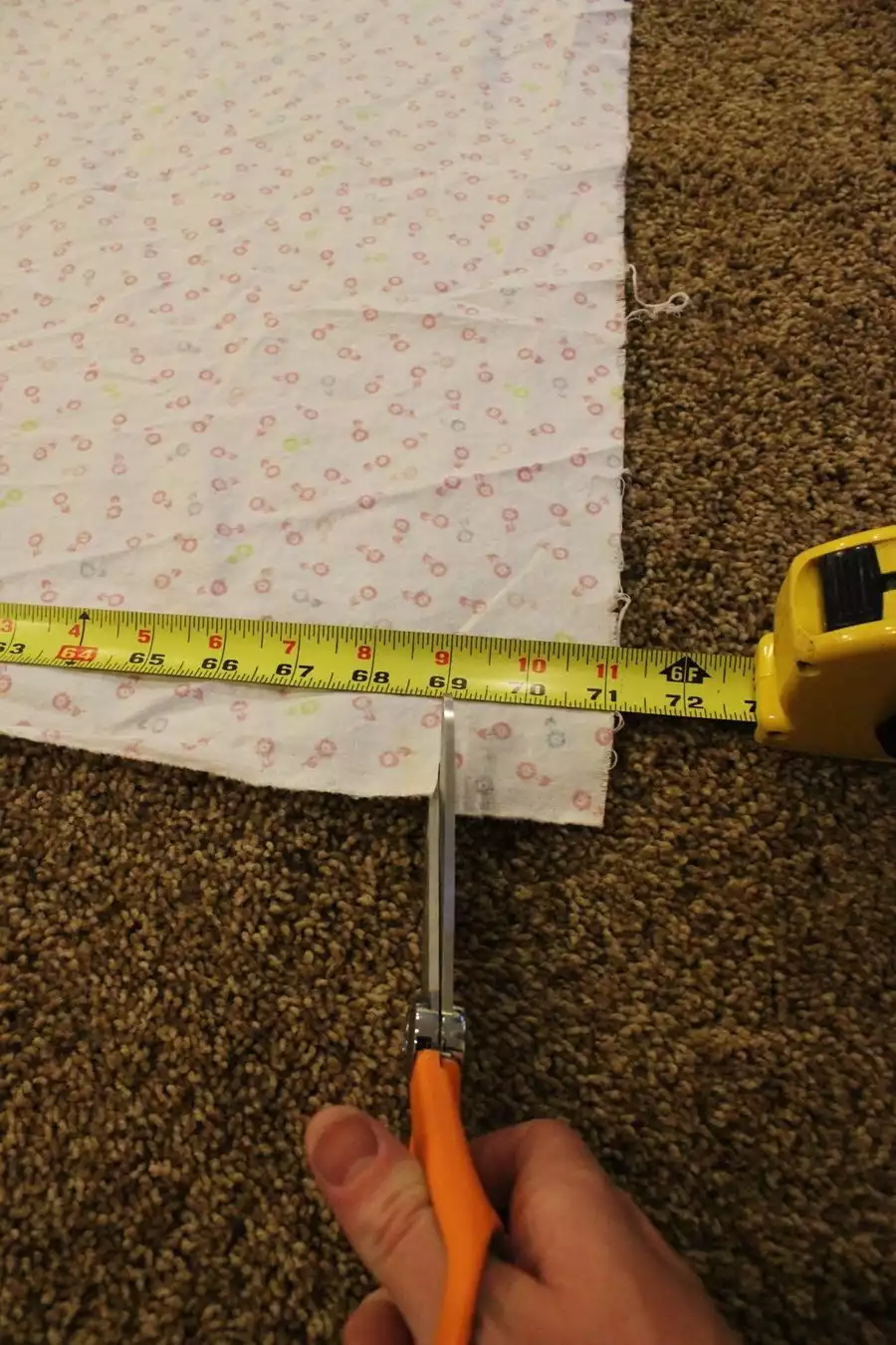 Measure fabric for project