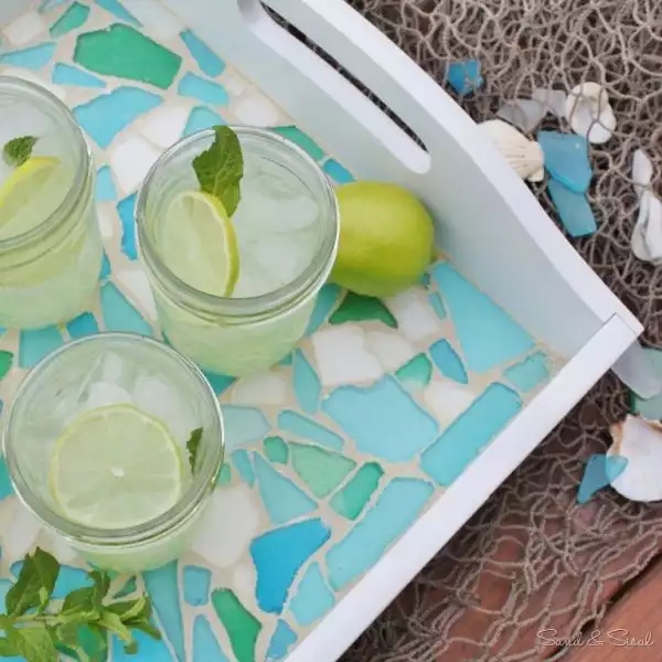 Mosaic serving tray