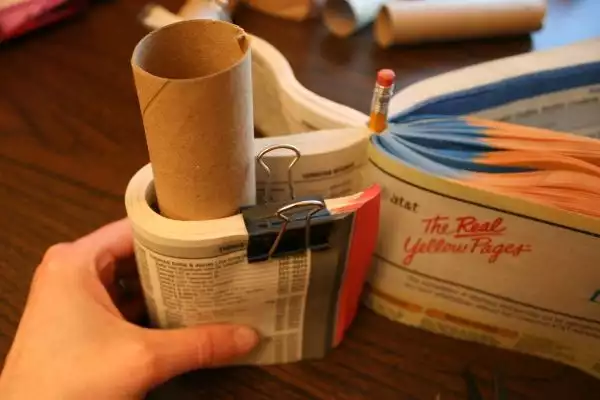 Paper phone book pencil
