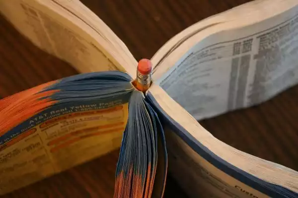 Paper phone book pencil1