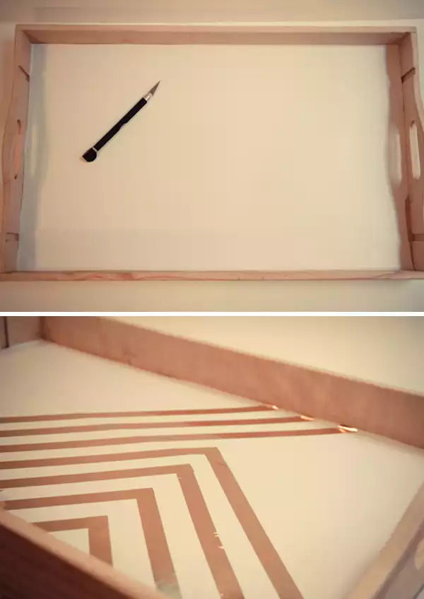 Serving tray striped2