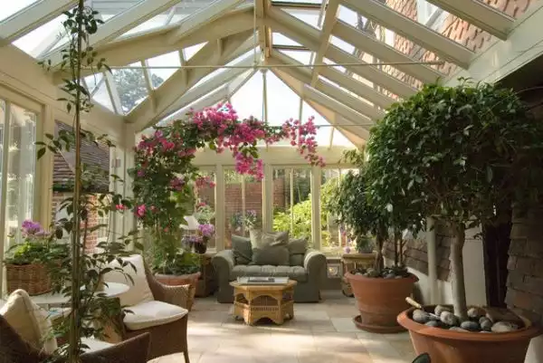 Sunroom garden