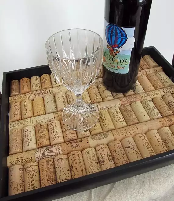 Wine cork tray