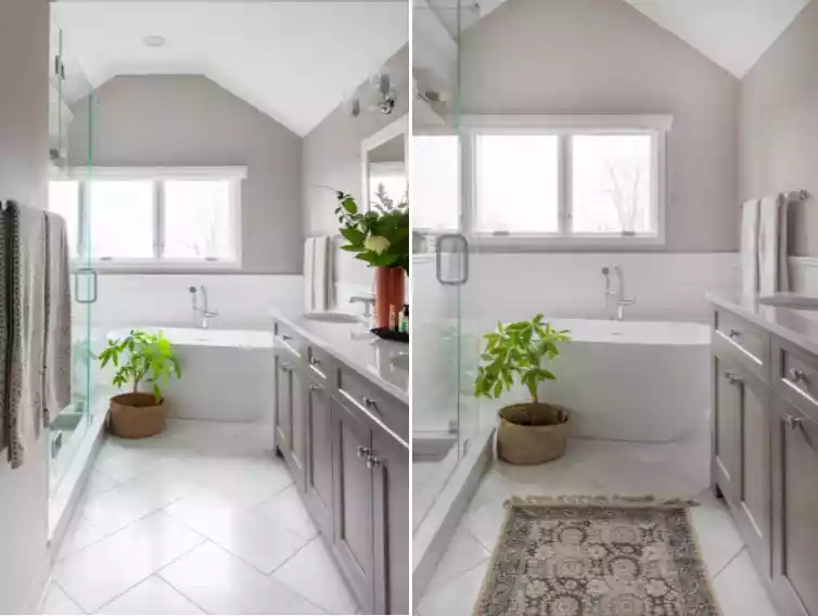 Herringbone Marble Tile Floor