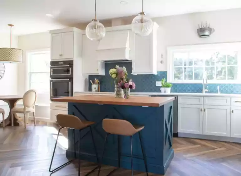 Vinyl Herringbone Floor