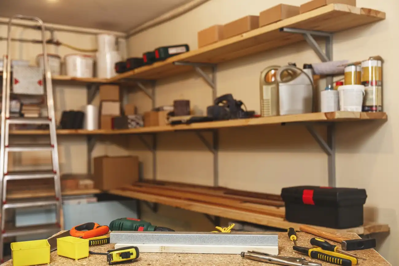 Garage shelves