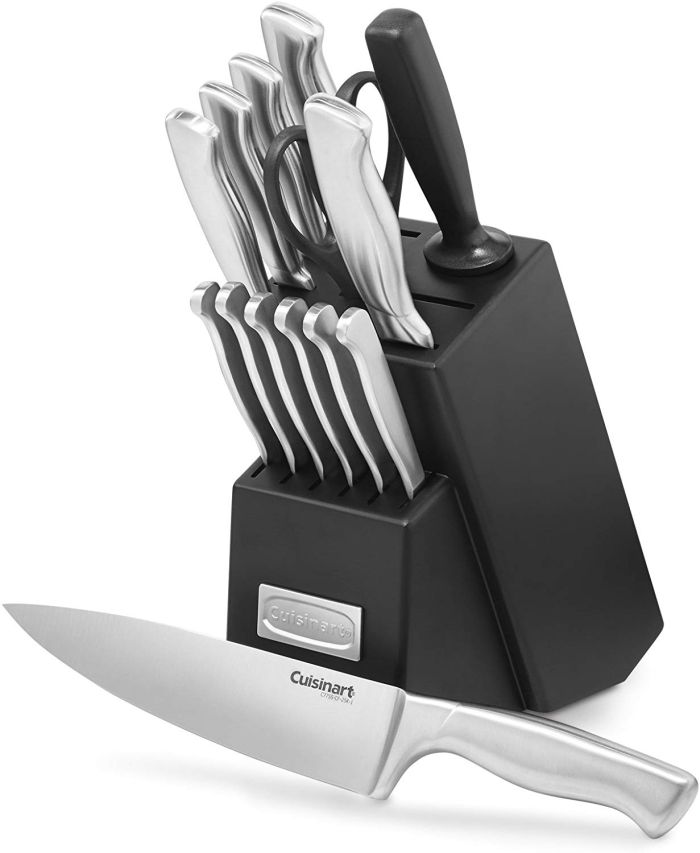 15 Piece Stainless Steel Hollow Handle Block Set