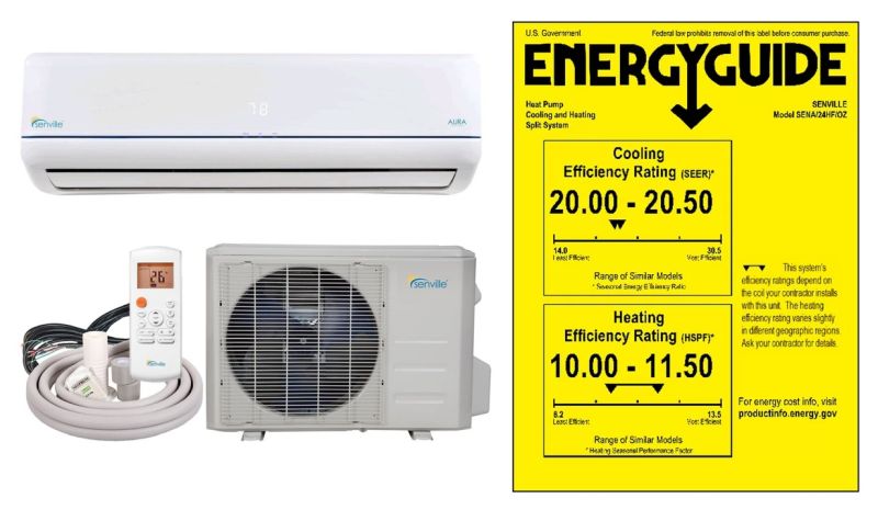 24000 BTU Energy Star Ductless Mini Split Air Conditioner with Remote