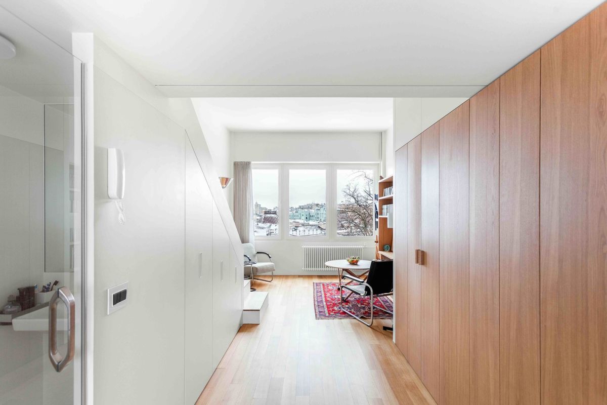 33 m² flat plan and idea from Studio Bazi hallway