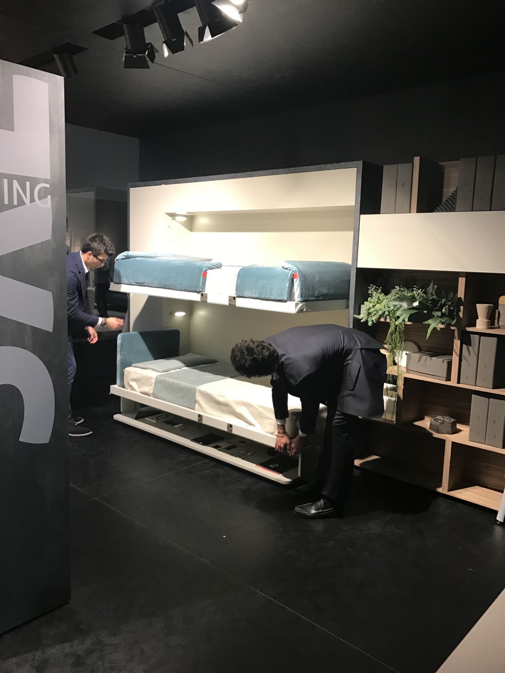 3xl free extending living concept from clei at salone del mobile 2017 two wall beds