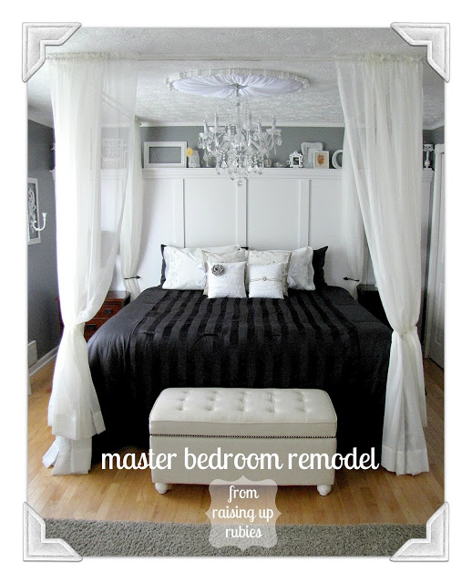 A Black and White Bedroom Makeover