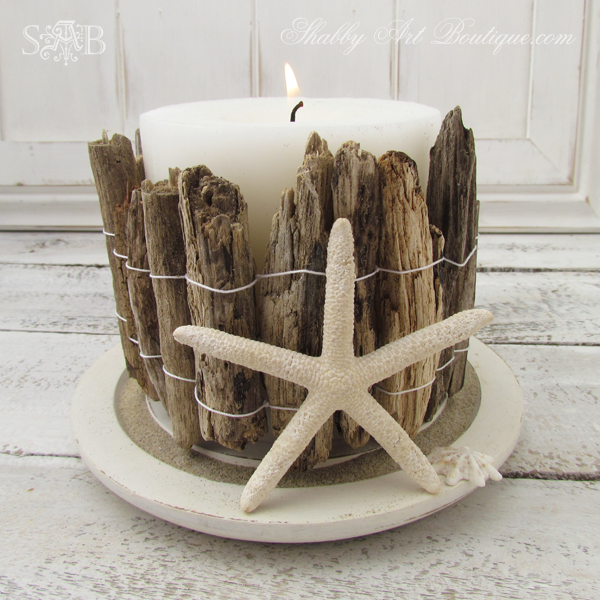 A Driftwood Candle Holder