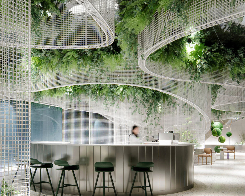 A Green and Eco-Friendly Coffee Shop in China