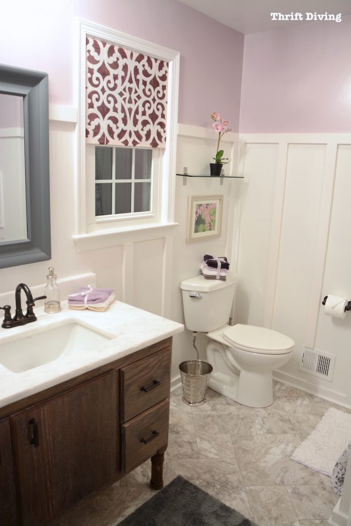 A Pretty Lavender Bathroom