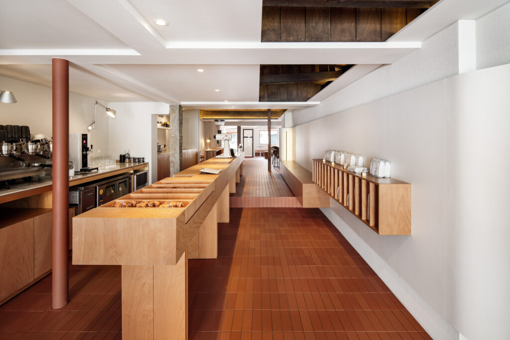 A Wooden Coffee Shop in South Korea