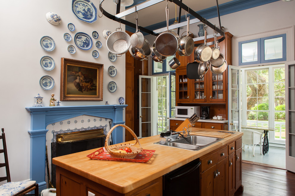 A Wooden Kitchen Island