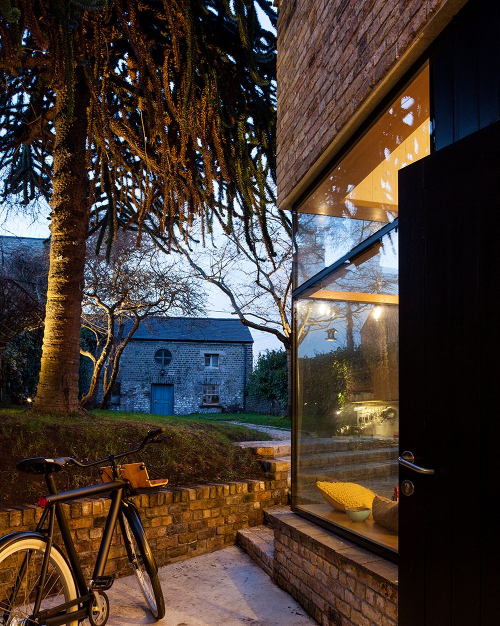 A brick extension in Ireland window