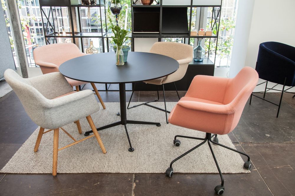 A colection of chairs for dining table