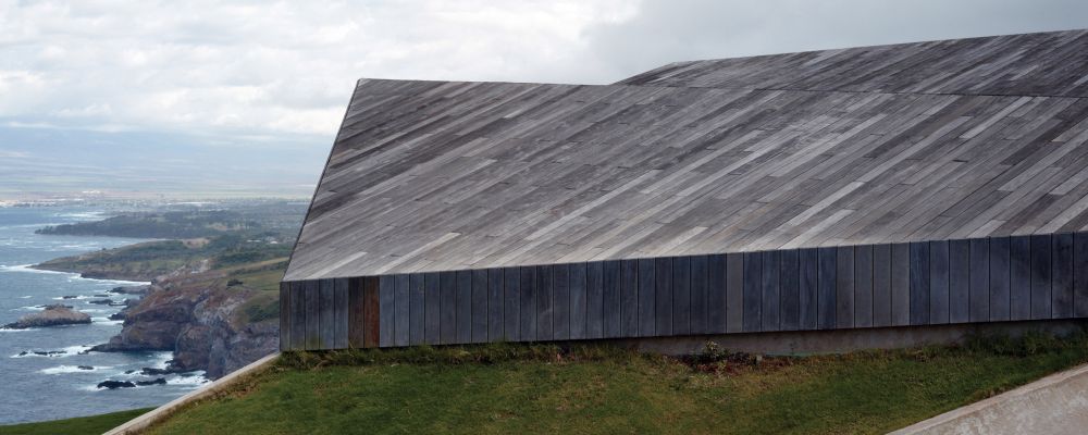 A house with angular roofs by Dekleva Gregoric Arhitekti side view