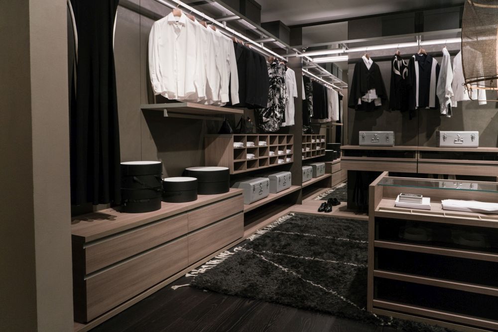 A modern walk in closet if there is extra space