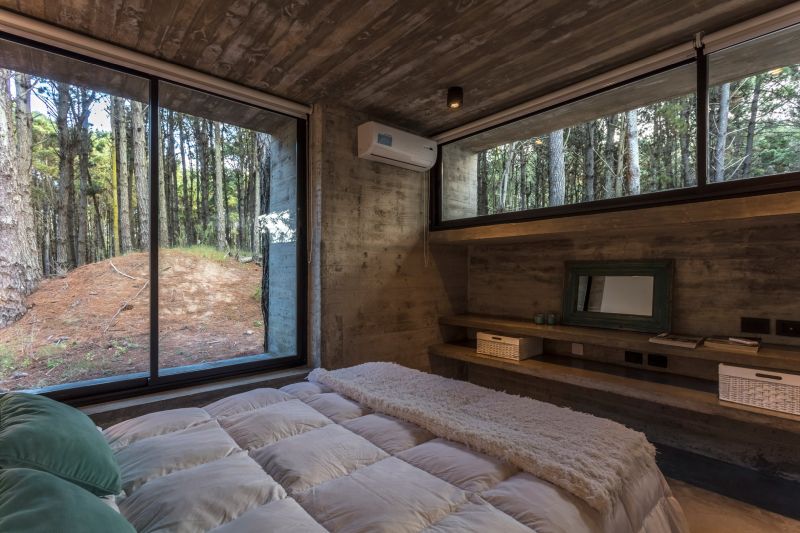 A summer house made out of concrete dorm