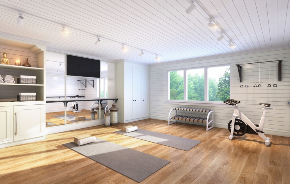 A transitional home gym