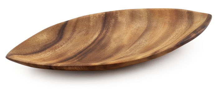 Acacia Wood Canoe Dish