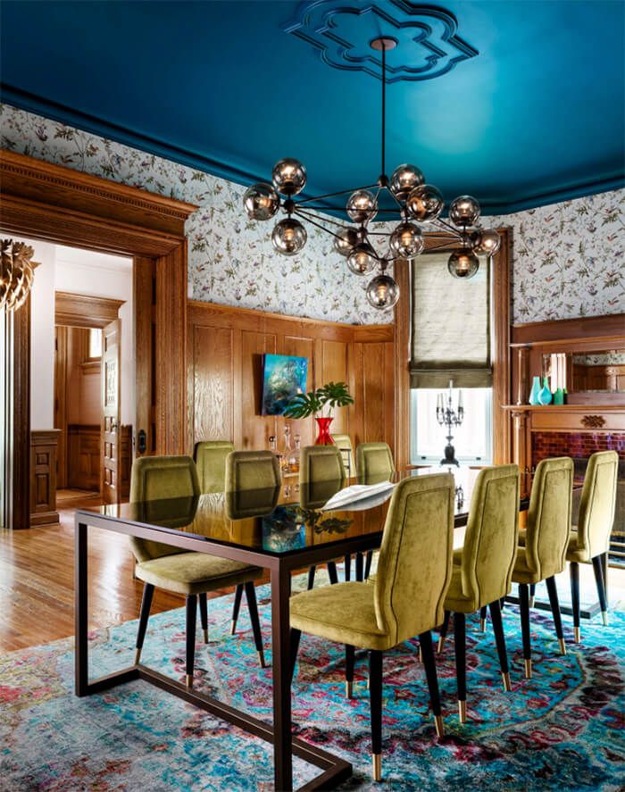 Accent dining room A modernized Victorian home in Toronto