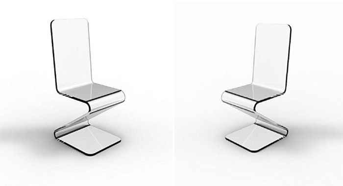 Acrylic Plexiglass Lucite Z Chair