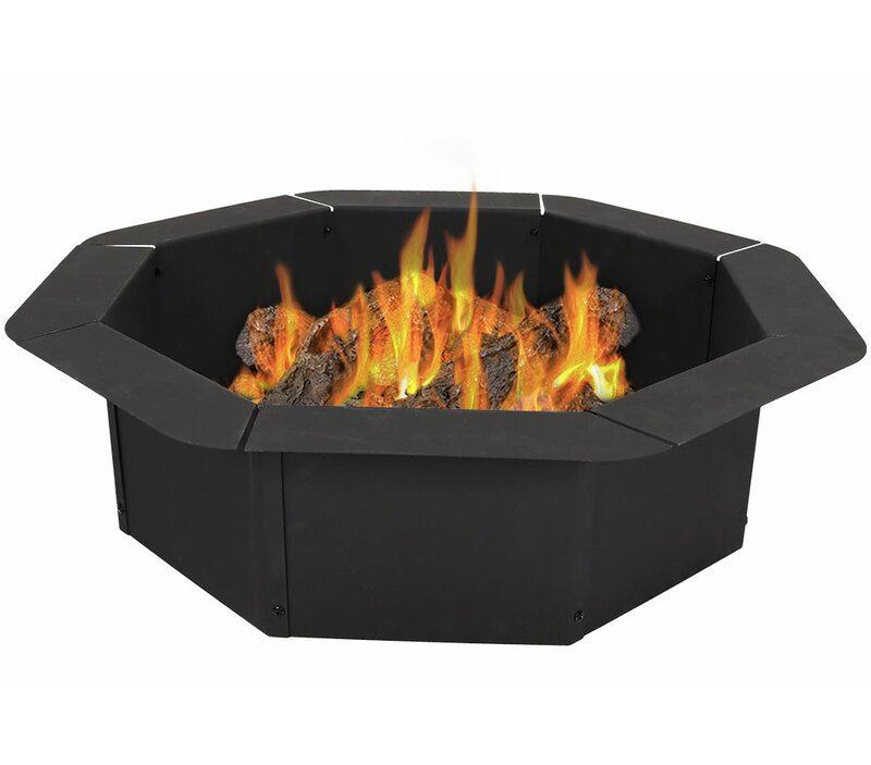 Adda Heavy Duty Steel Wood Burning Fire Ring