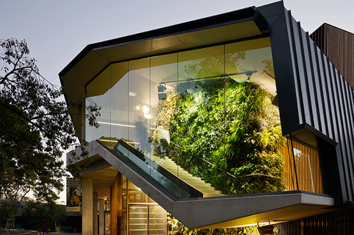 Adelaide Zoo Entrance Boasts Living Walls Vertical Columns