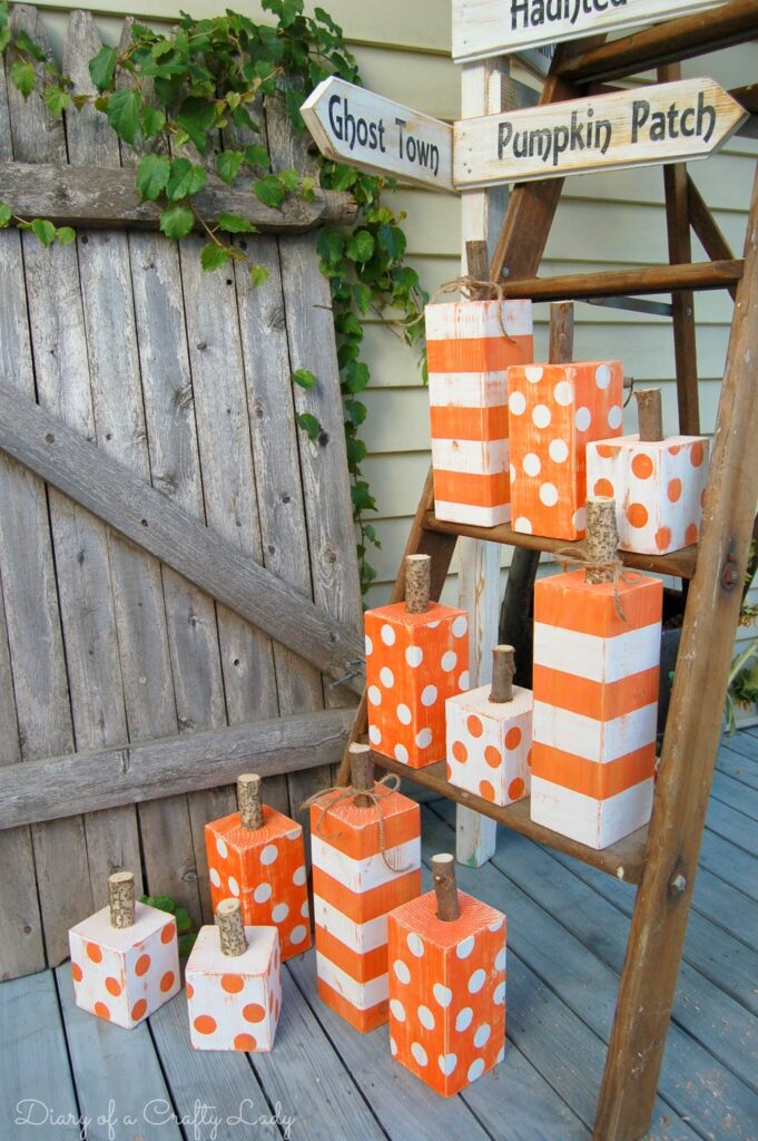 Adorable 4x4 DIY Pumpkin Decor