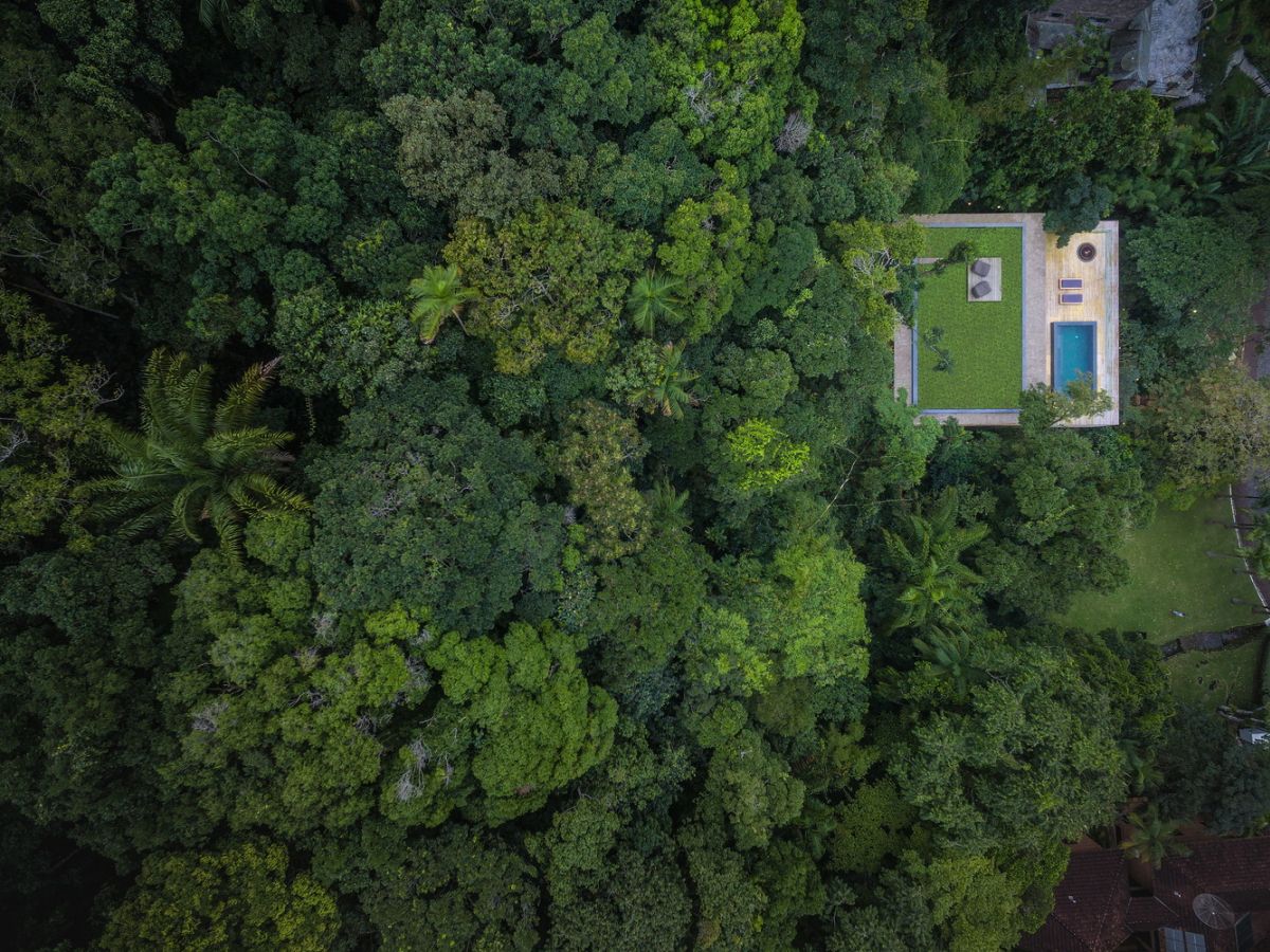 Aerial View Jungle House designed by Studio MK27