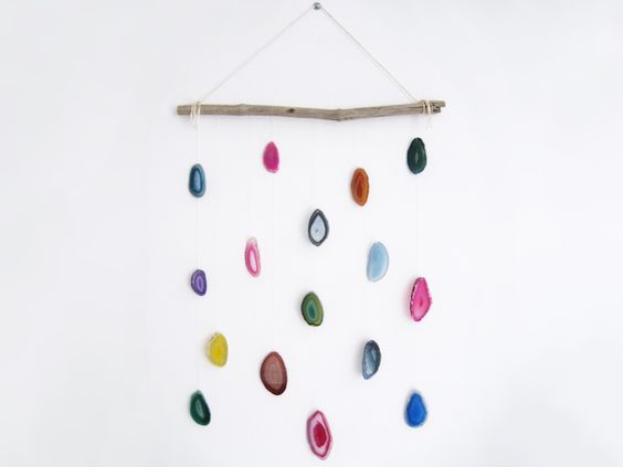 Agate wall hanging