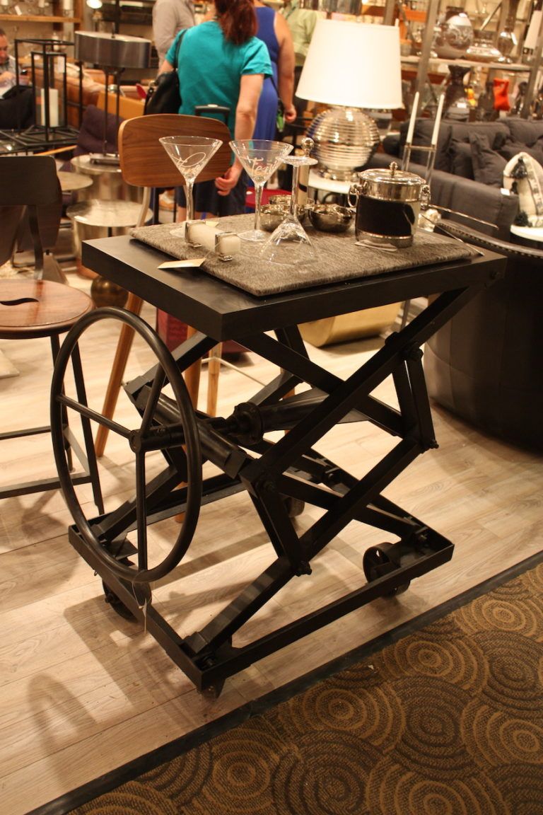 All-metal pieces like this are clearly industrial in style.