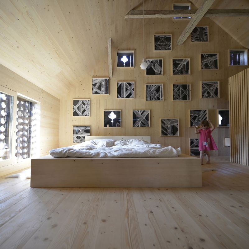 Alpine Barn Apartment Bedroom design