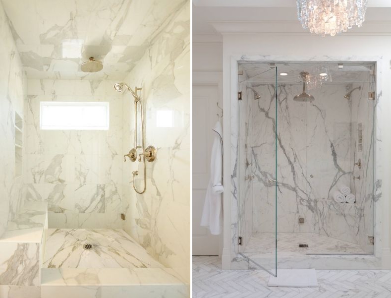 Amazing marble shower design