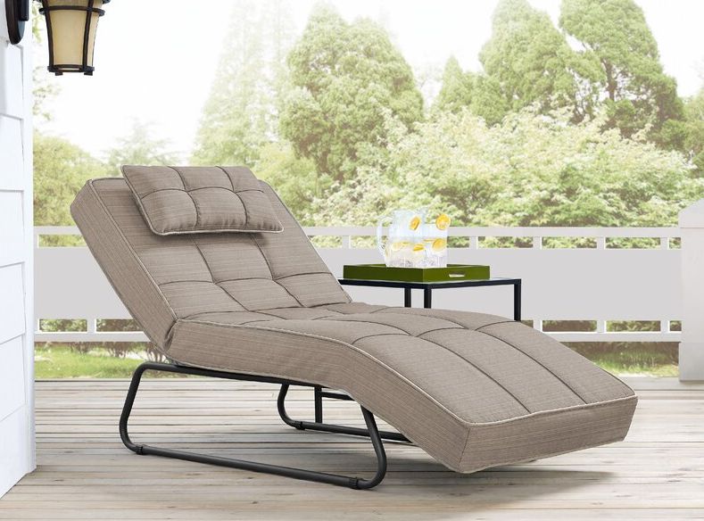 Andrew Long Reclining Single Chaise with Cushions